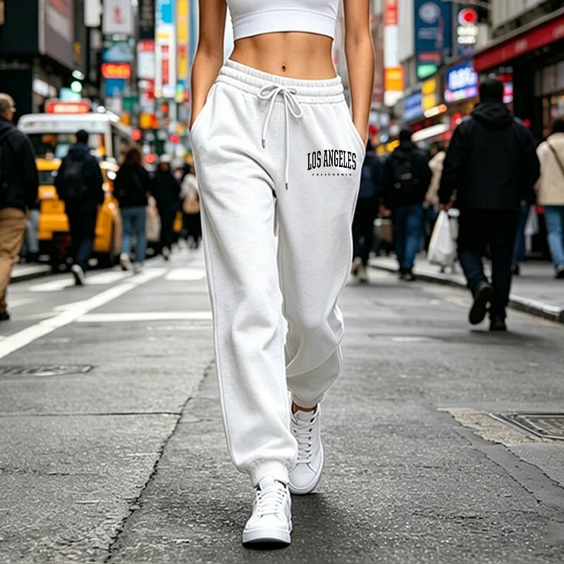 Woman Clothes Trousers Daily Elastic Waist Sportswear Versatile Womens Sweatpants Casual Sports Fitness Pants Outdoors Jogging