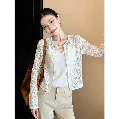 2025 Autumn Women's Sexy European Style Lace Blouse with Heavy Embroidery Appliqué Elegant High-Quality Off-shoulder Top