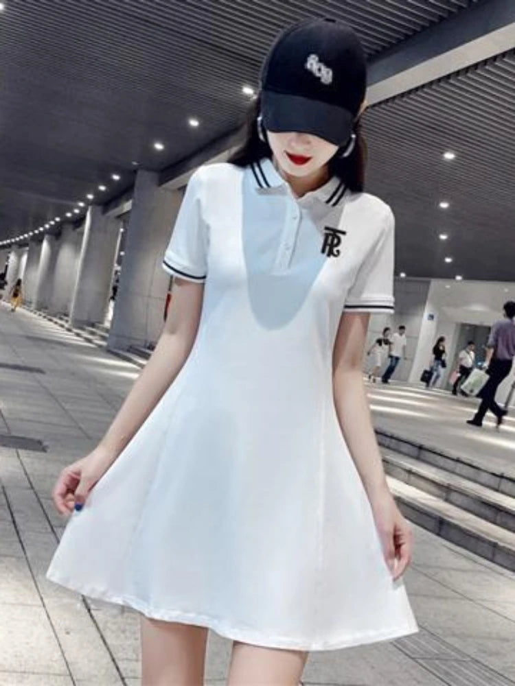 White Clothes Black Mini Dresses For Women 2025 Woman Dress Short Hot Fashion X Cotton Vintage Outfits Offer Trend Popular Sale