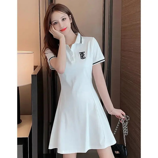 White Clothes Black Mini Dresses For Women 2025 Woman Dress Short Hot Fashion X Cotton Vintage Outfits Offer Trend Popular Sale