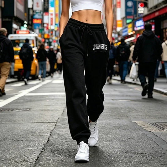 Woman Clothes Trousers Daily Elastic Waist Sportswear Versatile Womens Sweatpants Casual Sports Fitness Pants Outdoors Jogging