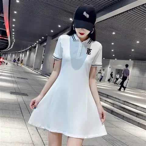 White Clothes Black Mini Dresses For Women 2025 Woman Dress Short Hot Fashion X Cotton Vintage Outfits Offer Trend Popular Sale