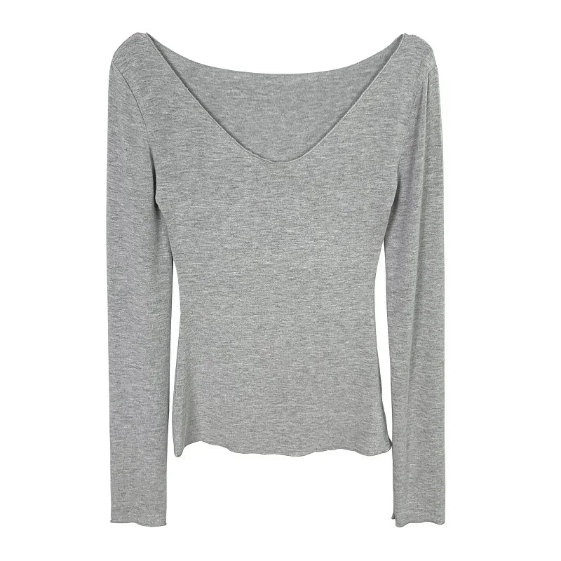 Women T Shirt 2026 Summer Basic Casual T-Shirt O Neck Woman Clothes Sexy Low Chest See Through Soft Slim Tops Tee Shirt Femme