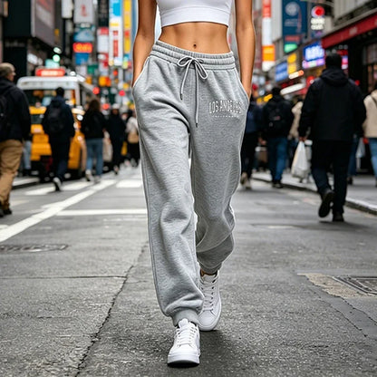 Woman Clothes Trousers Daily Elastic Waist Sportswear Versatile Womens Sweatpants Casual Sports Fitness Pants Outdoors Jogging